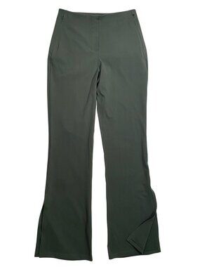 Lululemon Smooth-Fit Split-Hem High-Rise Flared Pants Dark Forest green Size 6